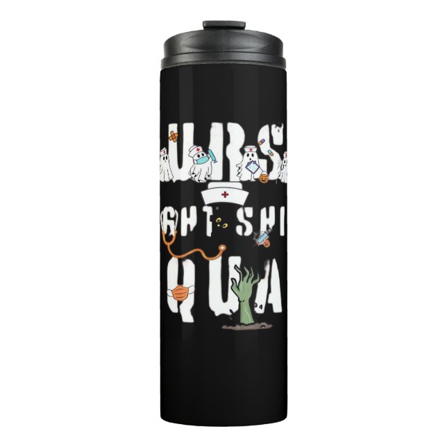 Termo Nurs Night Shift Halloween Squad Classic T-Shirt (Anverso)