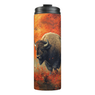 Termo Obra artística de Bison in the Autumn Woods
