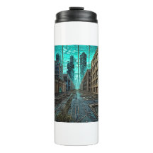 Obra de arte generada por la distopía de la IA en 