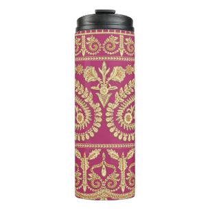 Termo Obra de arte mogol. oro antiguo tradicional indio