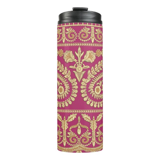 Termo Obra de arte mogol. oro antiguo tradicional indio  (Anverso)