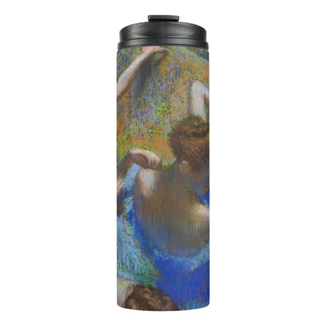 Termo Obras maestras de arte pastel de bailarinas azules (Anverso)