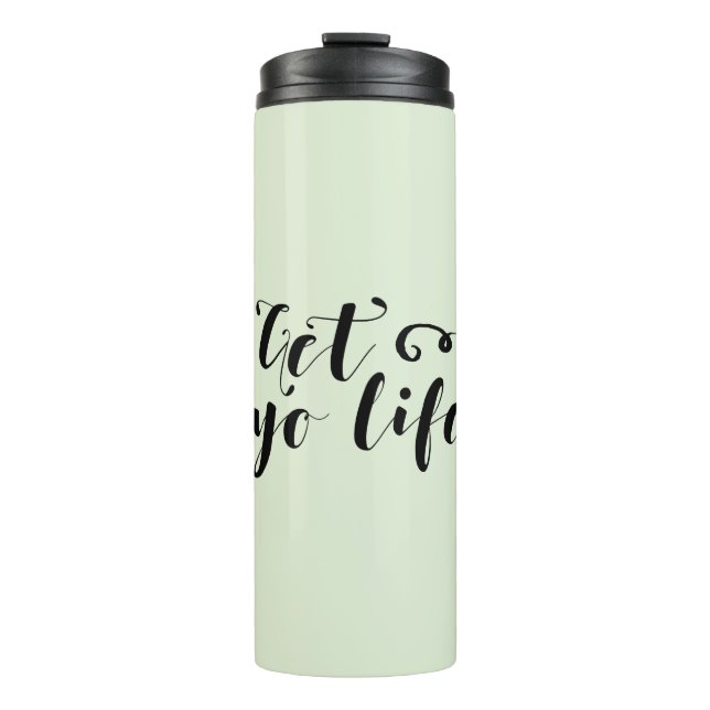 Termo Obtén tu tipografía de vida (Anverso)