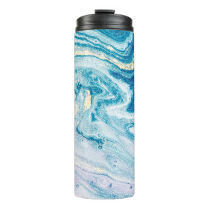Termo Ocean Art: Marble Agate Swirls.