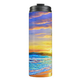 Termo Océano azul turquesa Sunset