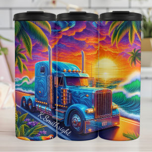 Termo Océano de Camión Semi Tropical Sunset