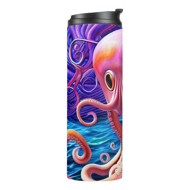 Termo Octopus rosado (Rotado hacia la izquierda)
