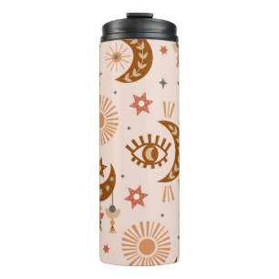 Termo Ojo celeste, luna, patrón solar.