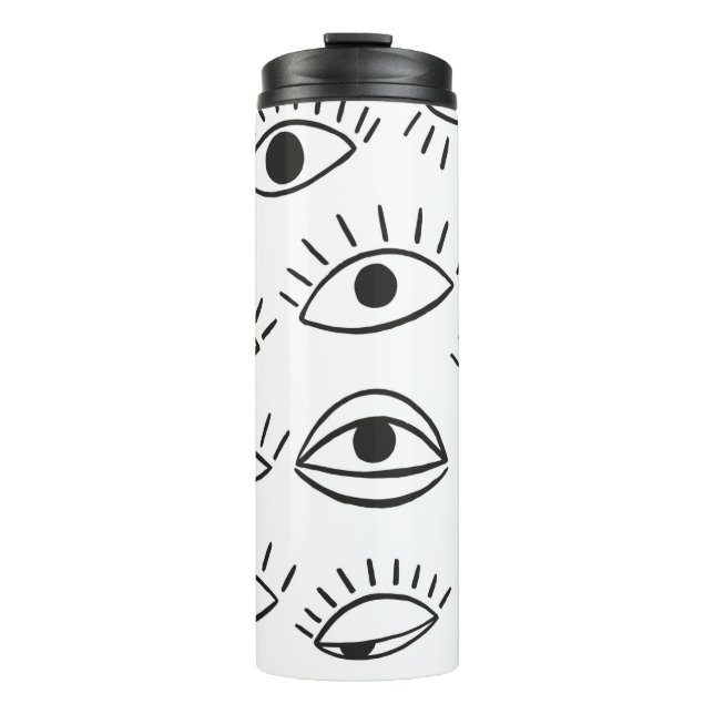 Termo Ojo garabato, patrón sin fisuras.  (Anverso)