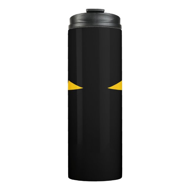 Termo ojos amarillos de gato asustado (Anverso)