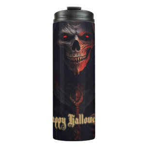Termo Ojos rojos brillantes Segador Arte de Halloween