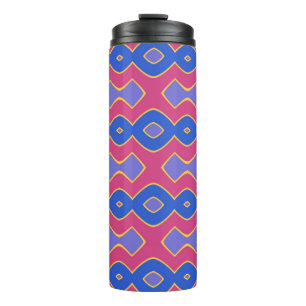 Termo Ola Burbujeante Azul Rosa