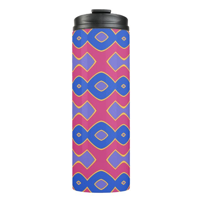 Termo Ola Burbujeante Azul Rosa (Anverso)