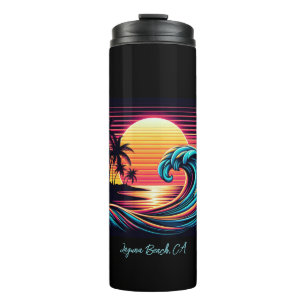 Termo Ola de surf Sunset Retro-