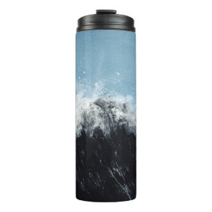 Termo Ola marina: diseño pintado a mano