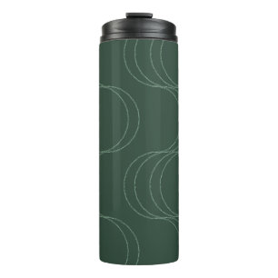 Termo Olas de calma Verde musgo oliva profundo