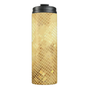 Termo Olas de oro brillantes: Textura Mosaica