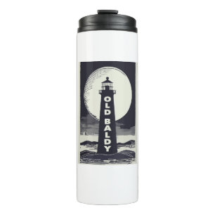 Termo Old Baldy Lighthouse North Carolina Moon