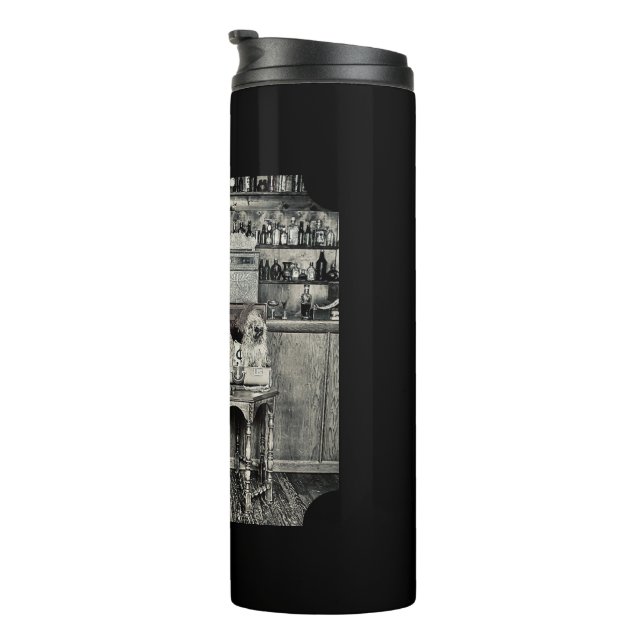 Termo old fashioned photo Travis and pups Mug (Rotado hacia la derecha)