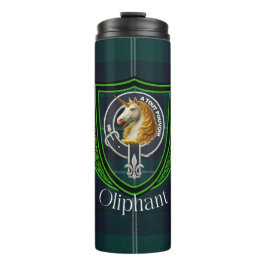 Termo Oliphant Scottish Clan Tartan & Crest