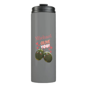Termo Olive You Two Olives Hearts