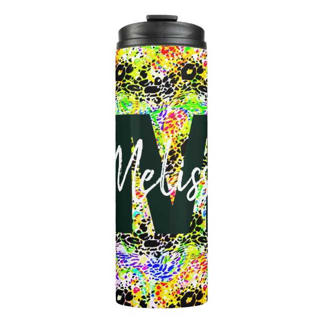 Termo Onda colorida personalizada (Anverso)