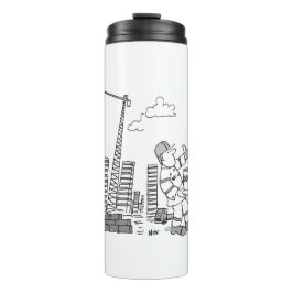 Termo Operador de la grúa del sitio de construcción