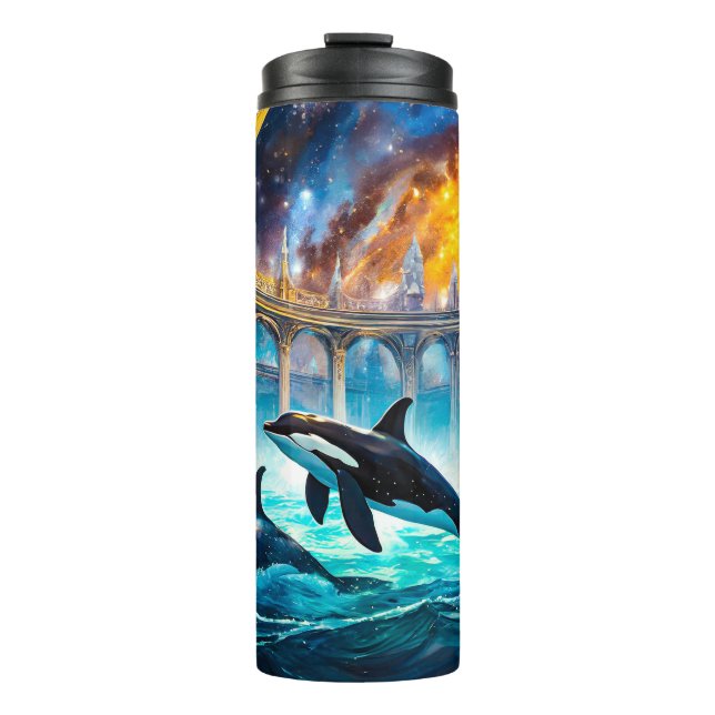Termo Orcas en Galaxy Castle Design por Rich AMeN Gill (Anverso)