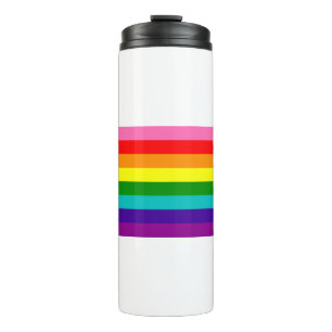 Termo Orgullo arco iris 8 retro