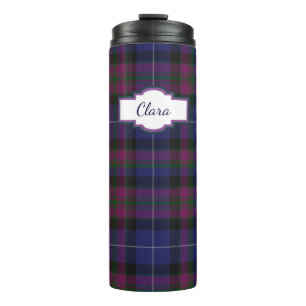 Termo Orgullo de Escocia Plaid Personalizado Thermal Tum