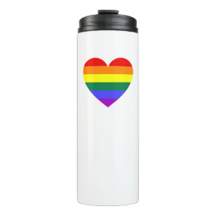 Termo Orgullo gay LGBT Corazón arcoiris