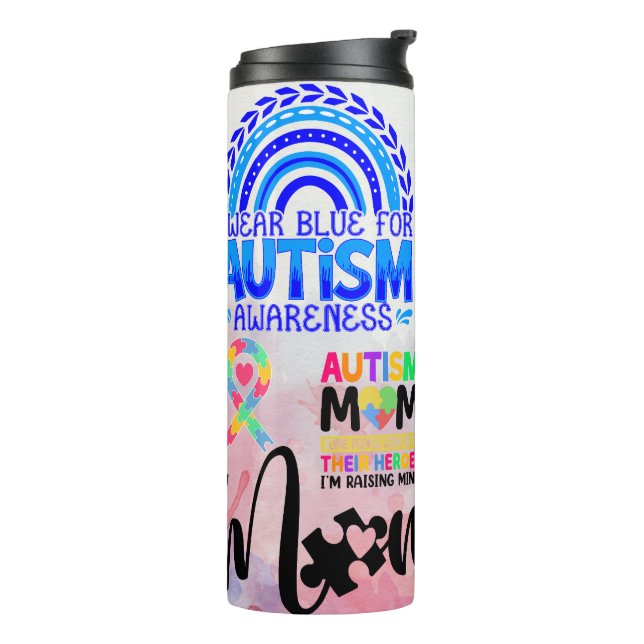 Termo Orgullosa madre del autismo (Rotado hacia la izquierda)