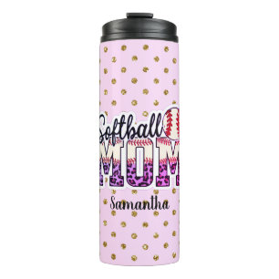 Termo Orgullosa vida de mamá de Softball