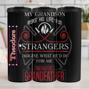 Termo Orgulloso abuelo nieto bombero
