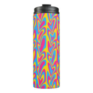 Termo Orgulloso Pansexual Groovy Trippy Squiggly Quirky