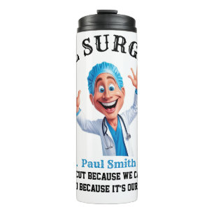 Termo Original Surgeon Cartoon Design for Healthcare