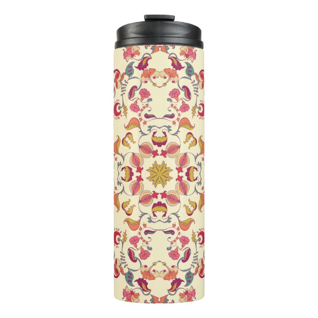 Termo Ornamental Lace Pattern, circle background with ma (Anverso)