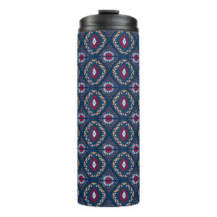 Termo Ornamento de folclore geométrico Ikat. Origen étni