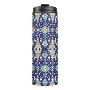 Termo Ornamento de folclore geométrico Ikat. Vintage ori