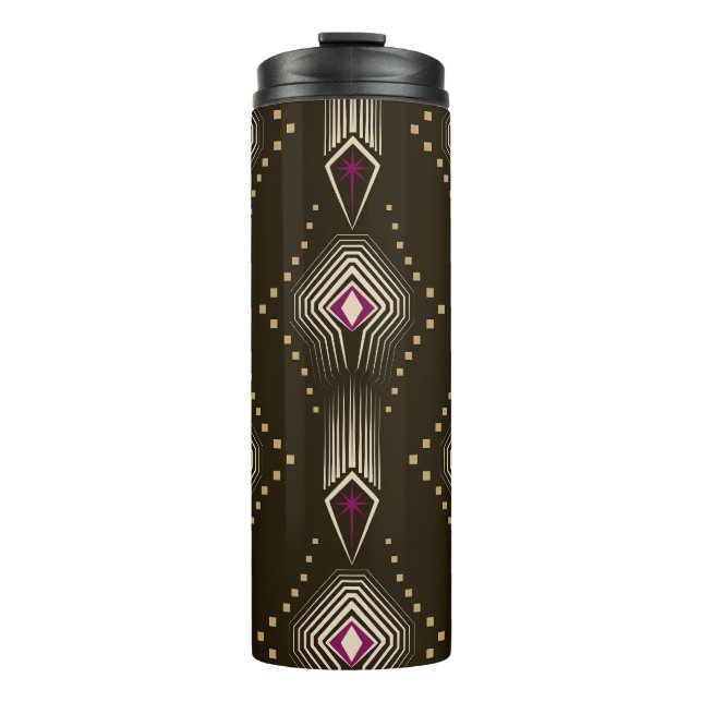 Termo Ornamento geométrico del Art Deco Antiguo (Anverso)