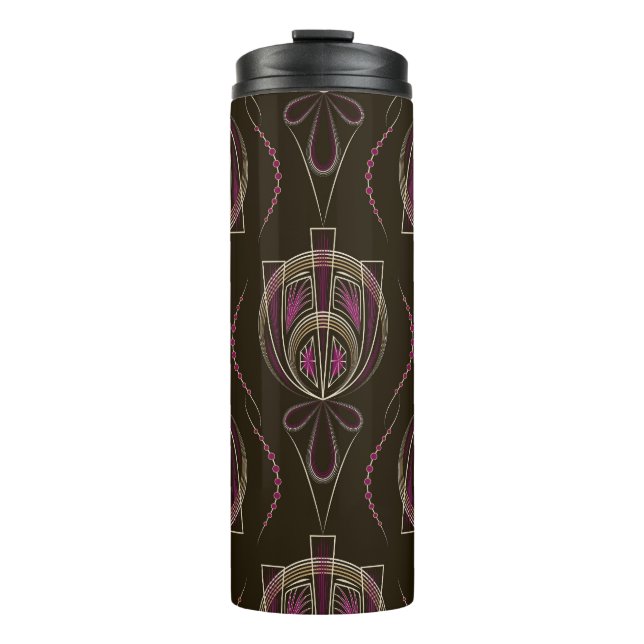 Termo Ornamento geométrico del Art Deco Antiguo (Anverso)