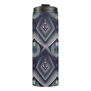 Termo Ornamento original sin foco. Estilo geométrico