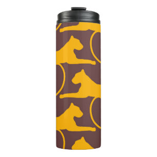 Termo Ornamento tradicional de orientación. Patrón dorad