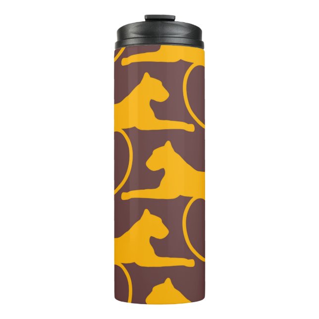 Termo Ornamento tradicional de orientación. Patrón dorad (Anverso)