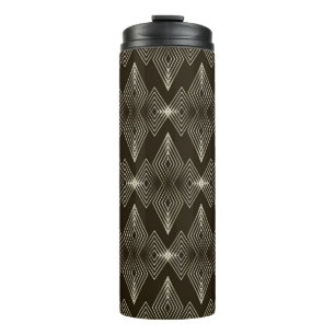 Termo ornamento vintage sin fisuras con diseño estilizad