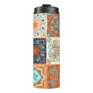 Termo Ornamentos de azulejos cerámicos: patrón abstracto