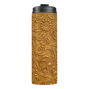 Termo Ornamentos florales de oro vintage