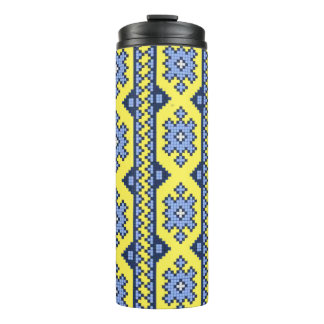 Termo ornamentos nacionales de bordado de Ucrania