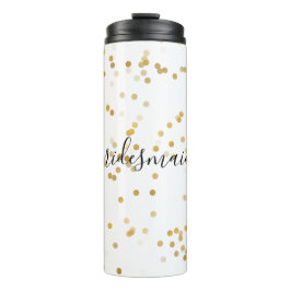 Termo Oro Glam Confetti Bridesmaid