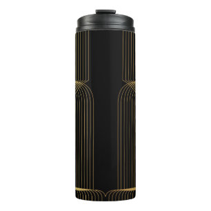 Termo Oro, negro, elegante, fresco, único y moderno arte